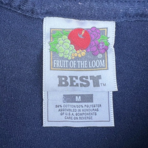 Vintage YALE University Bulldogs SpellOut Graphic T-shirt Size M 90s FTOL - Picture 3 of 5